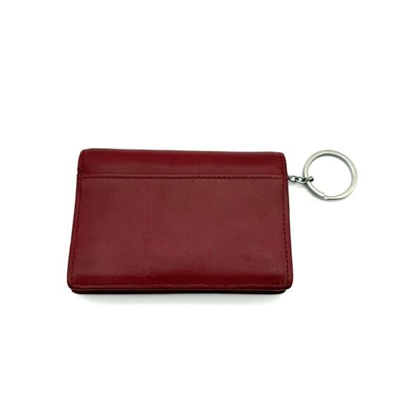 Vintage Coach Bedford Multi-Function Wallet Keychain Wallet Red Leather 6994 - Picture 3 of 13